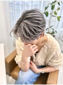 バレイヤージュ20代30代40代◎シャドールーツフェザーパーマ