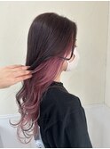 イヤリングカラー☆ベージュ×ピンク