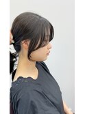 結んで可愛いおくれげカット