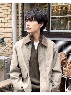 グリーンミドル(GREEN middle) メンズカット/パーマ:マッシュウルフ/シャドウパーマ/ニュアンス