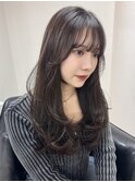 顔周りレイヤー/透明感カラー/髪質改善トリートメント