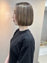 ナウアズ(now as.)&nbsp;大人クールなタッセルボブx髪質改善縮毛矯正【菅井】