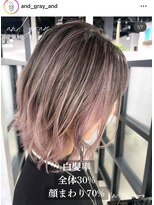 アンドグレイ 千葉船橋店(and gray.) 顔まわり70%大人女性頭皮改善フェイスフレーミング風ハイライト