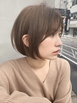 ローマー(ROAMER omotesando)&nbsp;ショートボブ切りっぱなしボブレイヤーカット前髪カット髪質改善