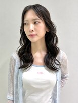 オーロ 塚口店(ORO)&nbsp;艶ダークブラウン×ゆるウェーブロング