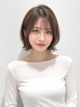 ヴェイン 渋谷(vain) 肩上ボブカット秋スタイルマロンブラウン