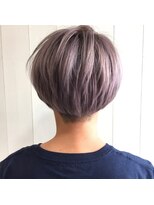 ヘアーブレイス(hair brace) ショート×モーヴグレージュ☆ブリーチ×2