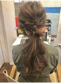 ルーズポニーアレンジ