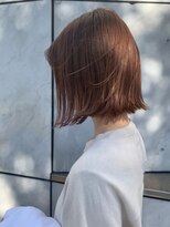 ヴァルゴール はりまや町店(Virgowl)&nbsp;オレンジベージュ前下がりボブ