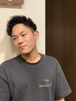 ジョイボックス(JOYBOX)&nbsp;無造作パーマ　　ショートスタイル　夏　ビジネスマン　30代40代