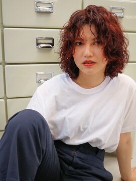 ソース(source) ///source/// スパイラルパーマ ボブ