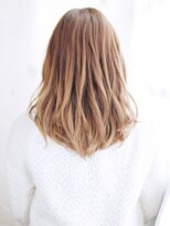 ヘアメイク ナル(hair make nalu)&nbsp;透け感ハイトーンのミックスカール