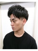 アップバング×ショート