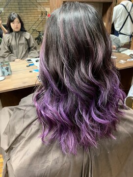 ラフ 難波店(LAFF) #黒髪#ボブルフ#ネビージュ#小顔#ワンレン