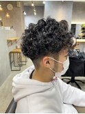 ツーブロ×プードルパーマ☆
