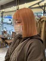 シー クルー 渋谷(C crew) ハイトーンボブ[ケアブリーチ/ハイライト/髪質改善]