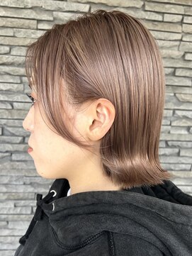 ハイバレーヘアーメゾン(HIGH VALLEY HAIRMAISON) 透明感ボブ/ペールベージュ/ハイトーンカラー/大人ボブ