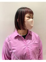 マイル 渋谷(mile)&nbsp;ピンクインナーカラー×ボブ