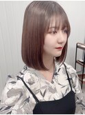 小顔ボブ×美髪[ぱつっとボブ/縮毛矯正/横浜韓国]