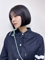 シェノン サントル(CHAINON CENTRE)&nbsp;マチルダボブ×ピンクベージュ×丸型×逆三角形 大阪 梅田