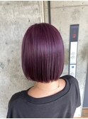ACE 横浜 紫カラー×ボブ