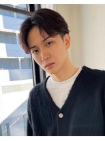 キュー(Cue_)&nbsp;無造作メンズセンターパート×カルマパーマ