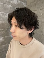 ニアウ 伊勢崎連取店(Niau)&nbsp;メンズマッシュセンターパートツイストスパイラルパーマ