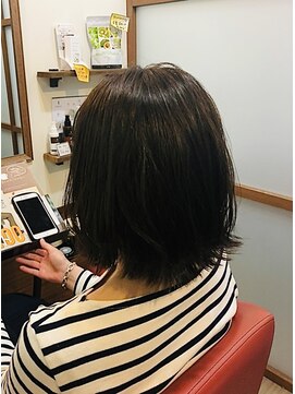 ムードコア 関内店(mu;d Coa) ナチュラル外ハネボブ