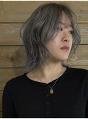 【 切りっぱなし × ハイライト × ホワイトアッシュ 】浅野美紀