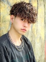 波巻きパーマメンズツイストスパイラルパーマツーブロック