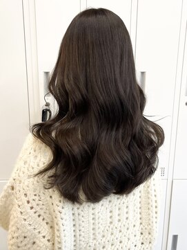 アリュウル 表参道 青山(Allure) 大人可愛い艶カラー*オリーブベージュ/赤み消しカラー