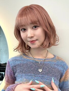 ソル バロール 表参道(SOL .valor) 切りっぱなしボブタッセルボブ顔周りレイヤーボブ外ハネボブ韓国