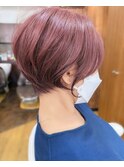 【佐々木 美香子】ショート ショートボブ 白髪ぼかし