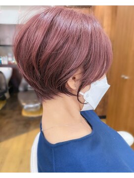 ジャストヘア ラポール 北久里浜店(just hair RAPPOR) 【佐々木 美香子】ショート ショートボブ 白髪ぼかし