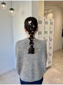ふわふわ編みおろしヘア葉田14
