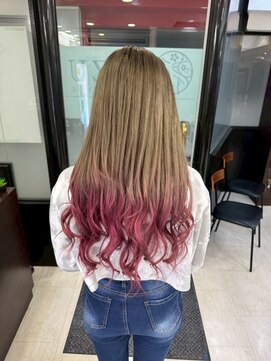 アイズ 本厚木(AIZU) グラデーションカラー/ピンクベージュ