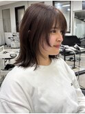 ミディアム　レイヤー　ワンカール　博多美容室