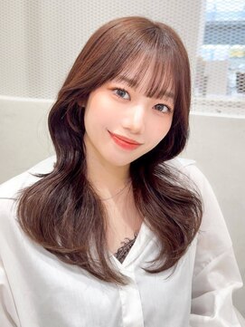 ノエシキカ(noe sikika) くびれヘア/アプリコットオレンジ/ハイライトカラー/栄a35