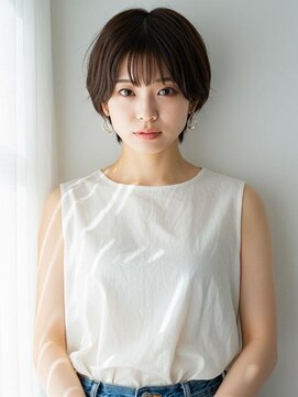 オッジ 西新店(Oggi) ショートカット 顔周りカット 前髪カット 20代 ショートボブ