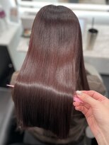 ピリオド 松阪(Period.)&nbsp;セミロング　ボルドーカラー　髪質改善Period.松阪