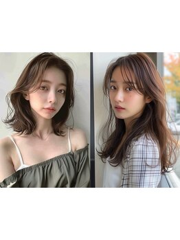 長さを変えなくても「今っぽい」イメチェンでアップデートさせてくれる◎少しの変化で美人度急上昇♪