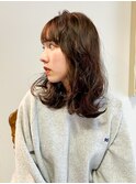ふんわりミディアムヘアー