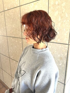 プードルパーマ【広島パーマ】【ブリーチなしカラー】