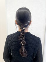 リーナ ビューティガーデン(LiNA BeautyGarden) 編みおろし/ヘアセット/ヘアアレンジ/アレンジ/お呼ばれヘア