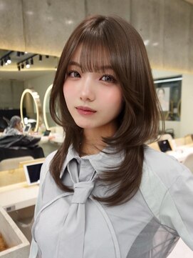 ロンドメリア 天神大名店(Lond Melia) 黒髪カタログ/オリーブグレー/ココアベージュ/に見せるヘア