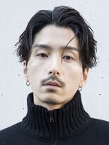 フィフス 大分(fifth)&nbsp;大分フェザーパーマメンズカットラウンドマッシュセンターパート
