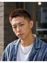MEN's Baguz MEN'Sカット/ MEN'Sパーマ/ MEN'Sカラー フェード×スパイキーショート束感ツイストパーマメンズスタイル