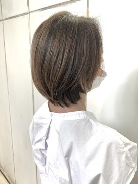 ニーフ 恵比寿(neaf) ハイライトベージュ×大人ショート　市毛裕也