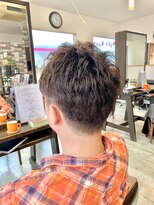 オレンジ(orange)&nbsp;【orange大分賀来】メンズツーブロックパーマスタイル