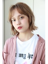 エクリフルール(equri fleur)&nbsp;【ケアブリーチ使用】　ハイトーン×外ハネボブ